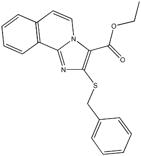 ethyl 2-(benzylsulfanyl)imidazo[2,1-a]isoquinoline-3-carboxylate Structure