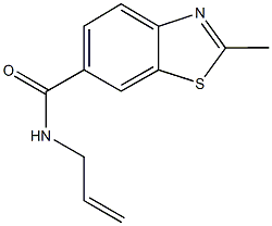 N-allyl-2-methyl-1,3-benzothiazole-6-carboxamide Struktur