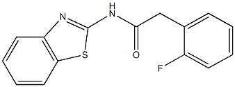 N-(1,3-benzothiazol-2-yl)-2-(2-fluorophenyl)acetamide Struktur