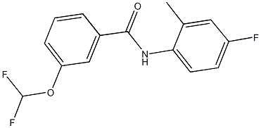 3-(difluoromethoxy)-N-(4-fluoro-2-methylphenyl)benzamide Struktur