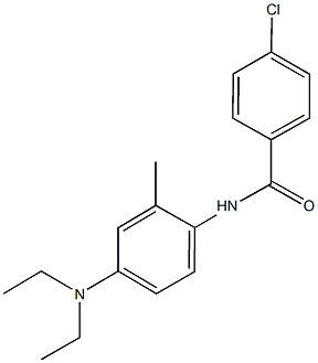 4-chloro-N-[4-(diethylamino)-2-methylphenyl]benzamide Struktur