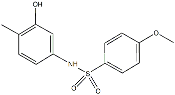 N-(3-hydroxy-4-methylphenyl)-4-methoxybenzenesulfonamide Struktur