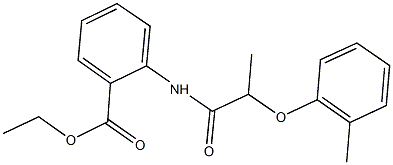ethyl 2-{[2-(2-methylphenoxy)propanoyl]amino}benzoate Struktur