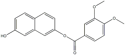 7-hydroxy-2-naphthyl 3,4-dimethoxybenzoate Struktur