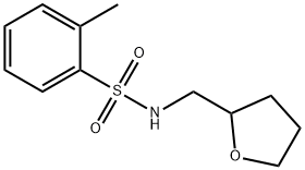 2-methyl-N-(tetrahydro-2-furanylmethyl)benzenesulfonamide Struktur