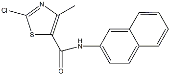 2-chloro-4-methyl-N-(2-naphthyl)-1,3-thiazole-5-carboxamide Struktur