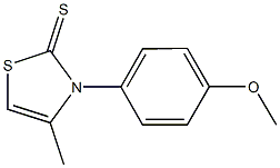 3-(4-methoxyphenyl)-4-methyl-1,3-thiazole-2(3H)-thione Struktur