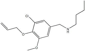 N-[4-(allyloxy)-3-chloro-5-methoxybenzyl]-N-butylamine Struktur