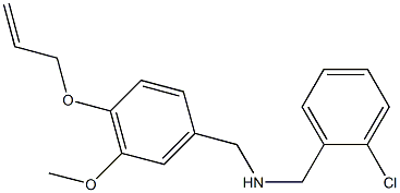 N-[4-(allyloxy)-3-methoxybenzyl]-N-(2-chlorobenzyl)amine Struktur
