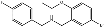 N-(5-bromo-2-ethoxybenzyl)-N-(4-fluorobenzyl)amine Struktur