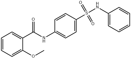 N-[4-(anilinosulfonyl)phenyl]-2-methoxybenzamide Struktur