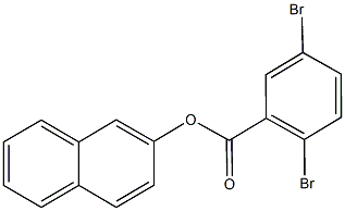 2-naphthyl 2,5-dibromobenzoate Structure