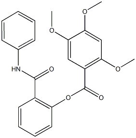 2-(anilinocarbonyl)phenyl 2,4,5-trimethoxybenzoate Struktur