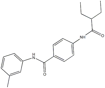 4-[(2-ethylbutanoyl)amino]-N-(3-methylphenyl)benzamide Struktur