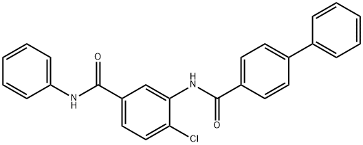 N-[5-(anilinocarbonyl)-2-chlorophenyl][1,1'-biphenyl]-4-carboxamide Struktur