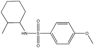 4-methoxy-N-(2-methylcyclohexyl)benzenesulfonamide Struktur