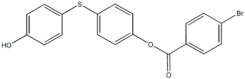 4-[(4-hydroxyphenyl)sulfanyl]phenyl 4-bromobenzoate Struktur