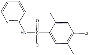 4-chloro-2,5-dimethyl-N-(2-pyridinyl)benzenesulfonamide Struktur