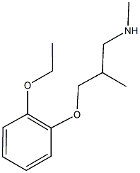 3-(2-ethoxyphenoxy)-N,2-dimethyl-1-propanamine Struktur