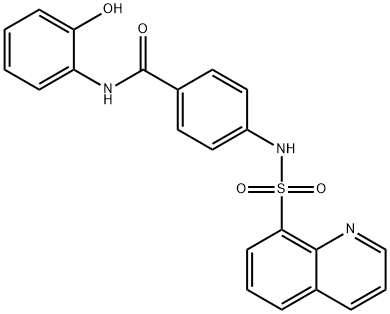 N-(2-hydroxyphenyl)-4-[(8-quinolinylsulfonyl)amino]benzamide Structure