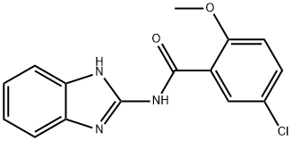 N-(1H-benzimidazol-2-yl)-5-chloro-2-methoxybenzamide Structure
