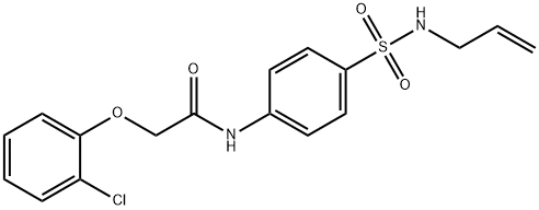 N-{4-[(allylamino)sulfonyl]phenyl}-2-(2-chlorophenoxy)acetamide Struktur