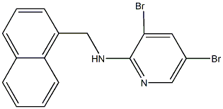 N-(3,5-dibromo-2-pyridinyl)-N-(1-naphthylmethyl)amine Struktur