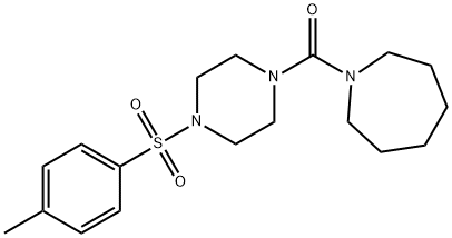 1-({4-[(4-methylphenyl)sulfonyl]-1-piperazinyl}carbonyl)azepane Struktur