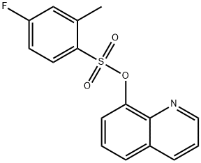 8-quinolinyl 4-fluoro-2-methylbenzenesulfonate Struktur