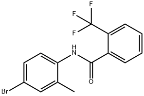 N-(4-bromo-2-methylphenyl)-2-(trifluoromethyl)benzamide Struktur