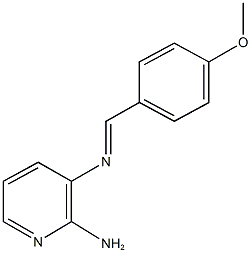 N-(2-amino-3-pyridinyl)-N-(4-methoxybenzylidene)amine Struktur