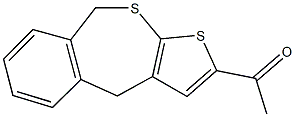 1-(4,9-dihydrothieno[2,3-c][2]benzothiepin-2-yl)ethanone Struktur