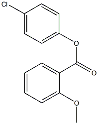 4-chlorophenyl 2-methoxybenzoate Struktur