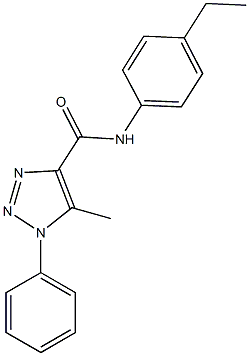 N-(4-ethylphenyl)-5-methyl-1-phenyl-1H-1,2,3-triazole-4-carboxamide Struktur