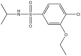 4-chloro-3-ethoxy-N-isopropylbenzenesulfonamide Struktur