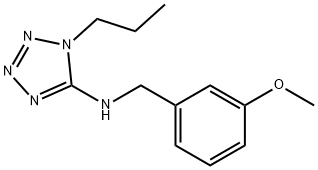 N-(3-methoxybenzyl)-N-(1-propyl-1H-tetraazol-5-yl)amine Struktur
