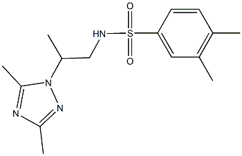 N-[2-(3,5-dimethyl-1H-1,2,4-triazol-1-yl)propyl]-3,4-dimethylbenzenesulfonamide Struktur