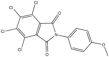 4,5,6,7-tetrachloro-2-(4-methoxyphenyl)-1H-isoindole-1,3(2H)-dione Struktur
