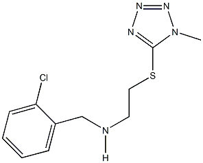 N-(2-chlorobenzyl)-N-{2-[(1-methyl-1H-tetraazol-5-yl)sulfanyl]ethyl}amine Struktur