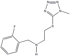N-(2-fluorobenzyl)-N-{2-[(1-methyl-1H-tetraazol-5-yl)sulfanyl]ethyl}amine Structure