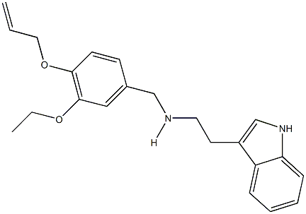 N-[4-(allyloxy)-3-ethoxybenzyl]-N-[2-(1H-indol-3-yl)ethyl]amine Struktur