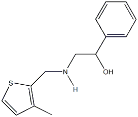 2-{[(3-methyl-2-thienyl)methyl]amino}-1-phenylethanol Struktur