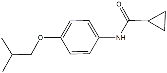 N-(4-isobutoxyphenyl)cyclopropanecarboxamide Struktur