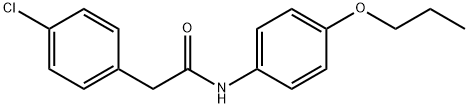2-(4-chlorophenyl)-N-(4-propoxyphenyl)acetamide Struktur