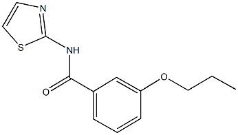 3-propoxy-N-(1,3-thiazol-2-yl)benzamide Struktur