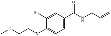 N-allyl-3-bromo-4-(2-methoxyethoxy)benzamide Struktur