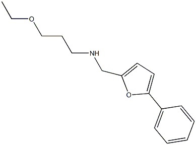 N-(3-ethoxypropyl)-N-[(5-phenyl-2-furyl)methyl]amine Struktur