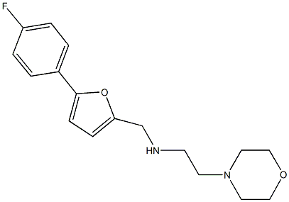 N-{[5-(4-fluorophenyl)-2-furyl]methyl}-N-[2-(4-morpholinyl)ethyl]amine Struktur