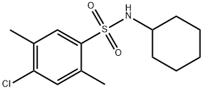 4-chloro-N-cyclohexyl-2,5-dimethylbenzenesulfonamide Struktur