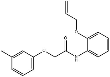 N-[2-(allyloxy)phenyl]-2-(3-methylphenoxy)acetamide Struktur